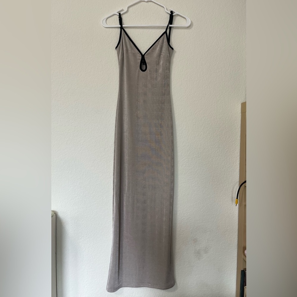 Silver Motel Rocks formal maxi dress